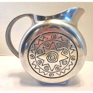 Vintage Raggae Pewter Pitcher Wilton Armetale Collection Sunshine Star